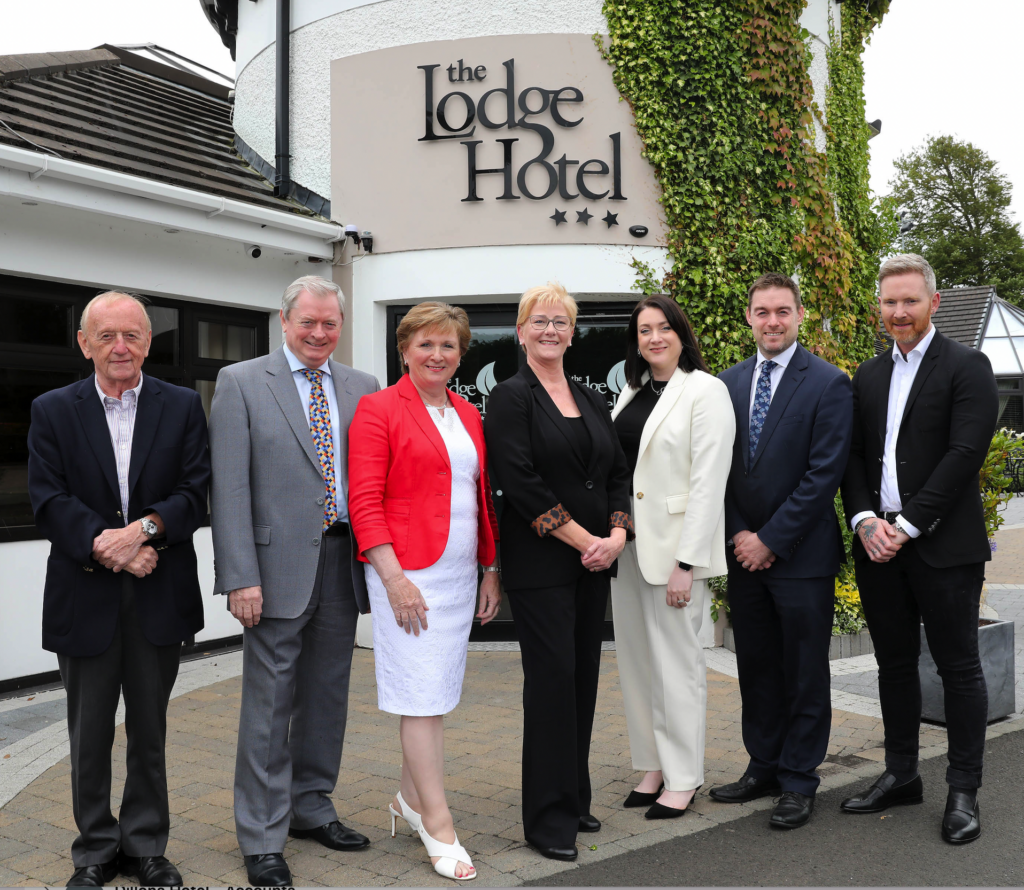 NI Hospice McKeever Family with Ivor Boyd, Norma Wilkinson and Adam Stockman, son of late Brian Stockman